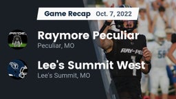 Recap: Raymore Peculiar  vs. Lee's Summit West  2022