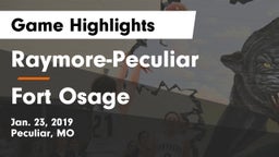 Raymore-Peculiar  vs Fort Osage Game Highlights - Jan. 23, 2019