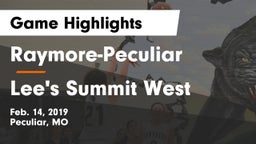 Raymore-Peculiar  vs Lee's Summit West  Game Highlights - Feb. 14, 2019