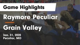 Raymore Peculiar  vs Grain Valley Game Highlights - Jan. 31, 2020