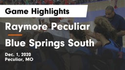 Raymore Peculiar  vs Blue Springs South  Game Highlights - Dec. 1, 2020