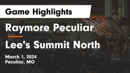 Raymore Peculiar  vs Lee's Summit North  Game Highlights - March 1, 2024
