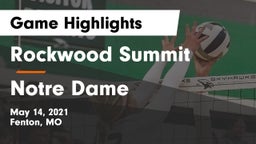 Rockwood Summit  vs Notre Dame  Game Highlights - May 14, 2021