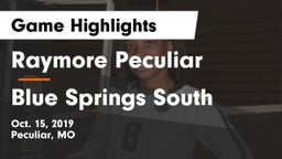 Raymore Peculiar  vs Blue Springs South  Game Highlights - Oct. 15, 2019