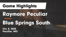 Raymore Peculiar  vs Blue Springs South  Game Highlights - Oct. 8, 2020