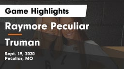 Raymore Peculiar  vs Truman  Game Highlights - Sept. 19, 2020