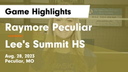 Raymore Peculiar  vs Lee's Summit HS Game Highlights - Aug. 28, 2023
