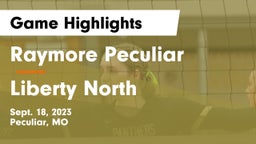 Raymore Peculiar  vs Liberty North  Game Highlights - Sept. 18, 2023