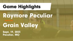 Raymore Peculiar  vs Grain Valley  Game Highlights - Sept. 19, 2023