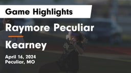 Raymore Peculiar  vs Kearney  Game Highlights - April 16, 2024