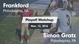 Matchup: Frankford High vs. Simon Gratz  2016