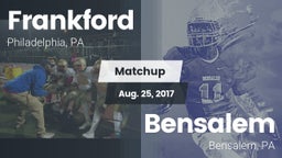 Matchup: Frankford High vs. Bensalem  2017