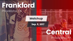 Matchup: Frankford High vs. Central  2017