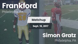 Matchup: Frankford High vs. Simon Gratz  2017