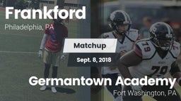 Matchup: Frankford High vs. Germantown Academy 2018