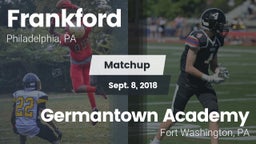 Matchup: Frankford High vs. Germantown Academy 2018