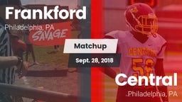 Matchup: Frankford High vs. Central  2018