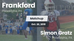 Matchup: Frankford High vs. Simon Gratz  2018