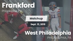 Matchup: Frankford High vs. West Philadelphia  2019