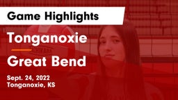 Tonganoxie  vs Great Bend  Game Highlights - Sept. 24, 2022