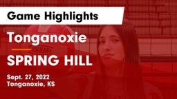 Tonganoxie  vs SPRING HILL  Game Highlights - Sept. 27, 2022