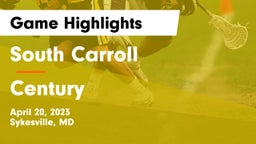 South Carroll  vs Century  Game Highlights - April 20, 2023