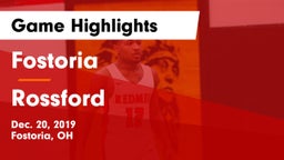 Fostoria  vs Rossford  Game Highlights - Dec. 20, 2019