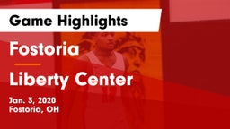 Fostoria  vs Liberty Center  Game Highlights - Jan. 3, 2020