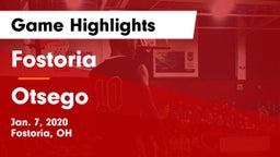 Fostoria  vs Otsego  Game Highlights - Jan. 7, 2020