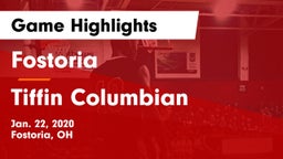 Fostoria  vs Tiffin Columbian Game Highlights - Jan. 22, 2020