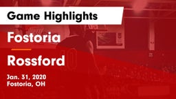Fostoria  vs Rossford  Game Highlights - Jan. 31, 2020
