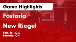 Fostoria  vs New Riegel  Game Highlights - Feb. 18, 2020