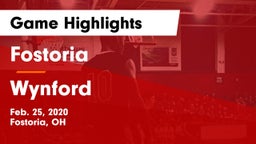 Fostoria  vs Wynford  Game Highlights - Feb. 25, 2020