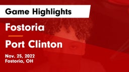 Fostoria  vs Port Clinton Game Highlights - Nov. 25, 2022