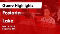 Fostoria  vs Lake  Game Highlights - Dec. 8, 2023