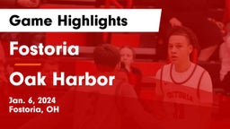 Fostoria  vs Oak Harbor  Game Highlights - Jan. 6, 2024