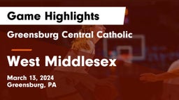 Greensburg Central Catholic  vs West Middlesex   Game Highlights - March 13, 2024