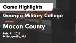 Georgia Military College  vs Macon County  Game Highlights - Feb. 21, 2023