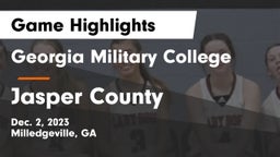 Georgia Military College  vs Jasper County  Game Highlights - Dec. 2, 2023