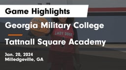 Georgia Military College  vs Tattnall Square Academy Game Highlights - Jan. 20, 2024