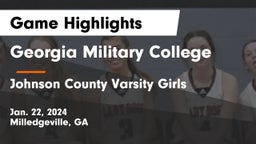 Georgia Military College  vs Johnson County Varsity Girls Game Highlights - Jan. 22, 2024