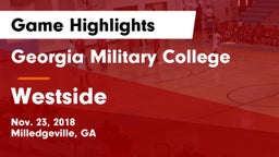 Georgia Military College  vs Westside  Game Highlights - Nov. 23, 2018