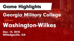 Georgia Military College  vs Washington-Wilkes  Game Highlights - Dec. 14, 2018