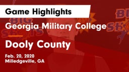 Georgia Military College  vs Dooly County  Game Highlights - Feb. 20, 2020
