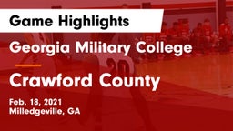 Georgia Military College  vs Crawford County  Game Highlights - Feb. 18, 2021