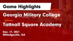 Georgia Military College  vs Tattnall Square Academy  Game Highlights - Dec. 17, 2021
