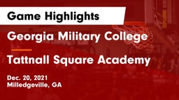 Georgia Military College  vs Tattnall Square Academy  Game Highlights - Dec. 20, 2021