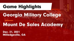 Georgia Military College  vs Mount De Sales Academy Game Highlights - Dec. 21, 2021
