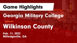 Georgia Military College  vs Wilkinson County Game Highlights - Feb. 11, 2022