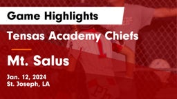 Tensas Academy Chiefs vs Mt. Salus Game Highlights - Jan. 12, 2024